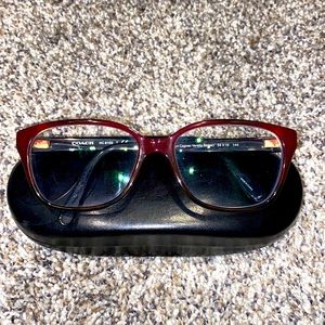 Coach varsity stripe glasses